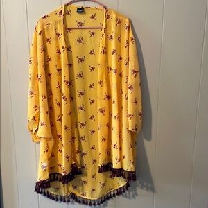 Cruel Girl Mustard Kimono
